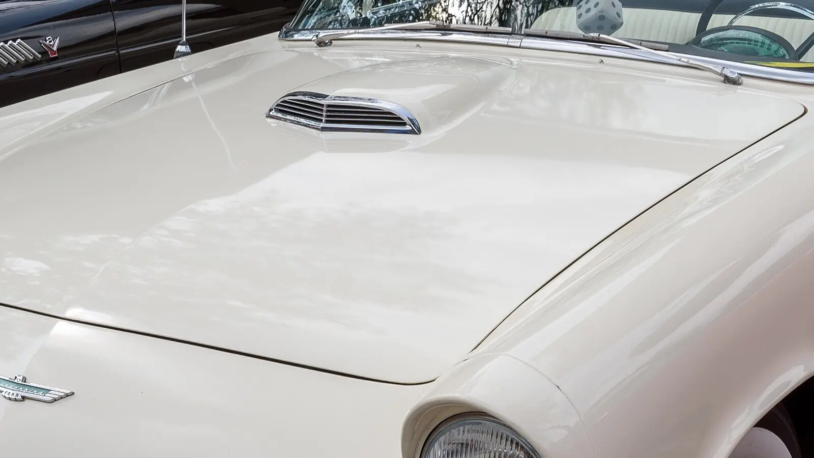 Ford Thunderbird first-generation two-seat — representative 1956 convertible, front three-quarter view