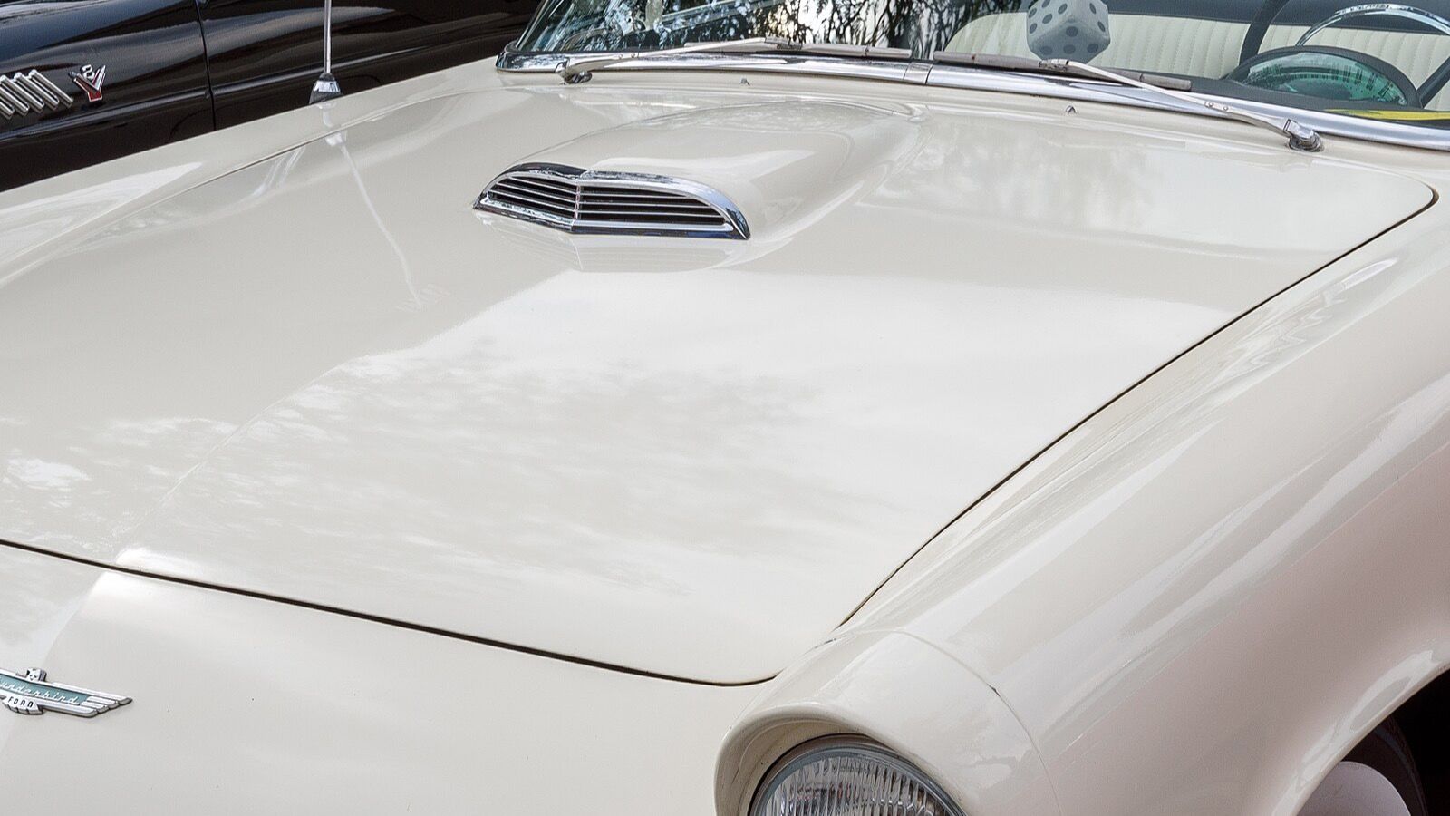 Ford Thunderbird first-generation two-seat — representative 1956 convertible, front three-quarter view