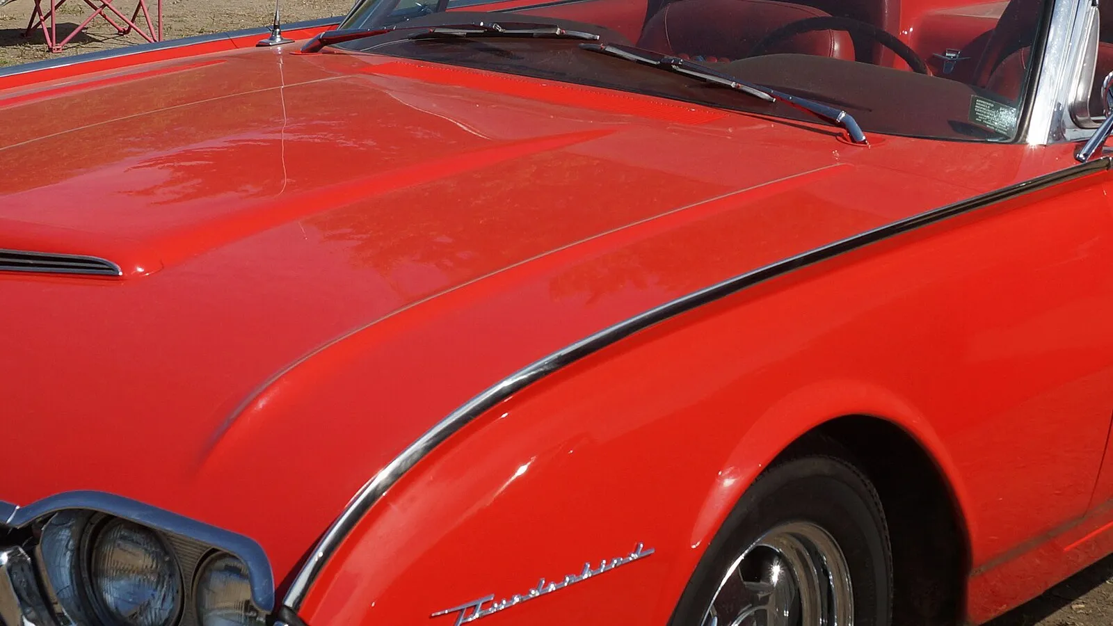 1961 Ford Thunderbird convertible, front three-quarter view
