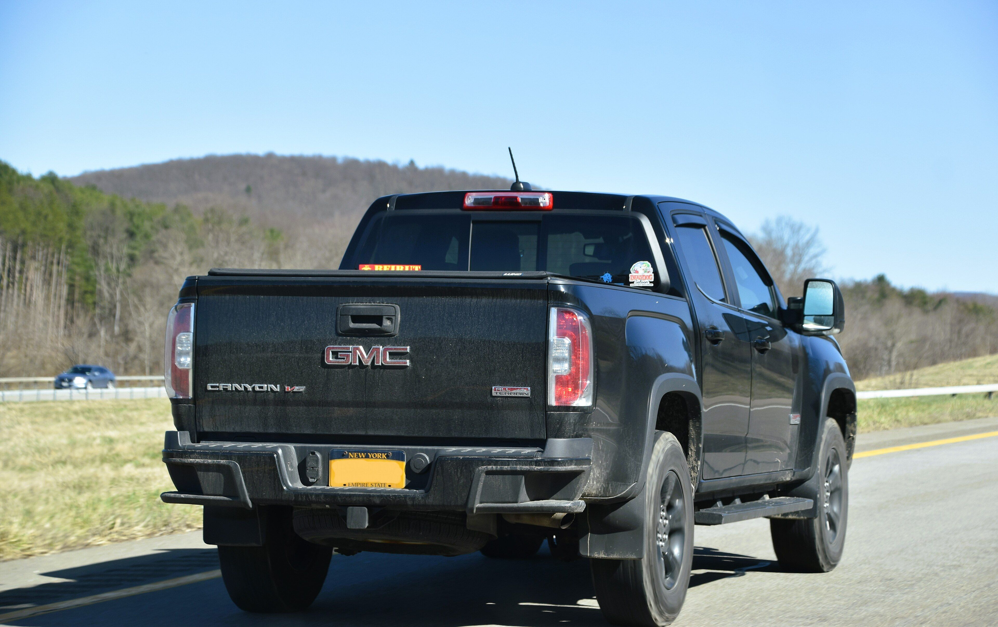 GMC Canyon SLE All Terrain mid-size pickup, front three-quarter view