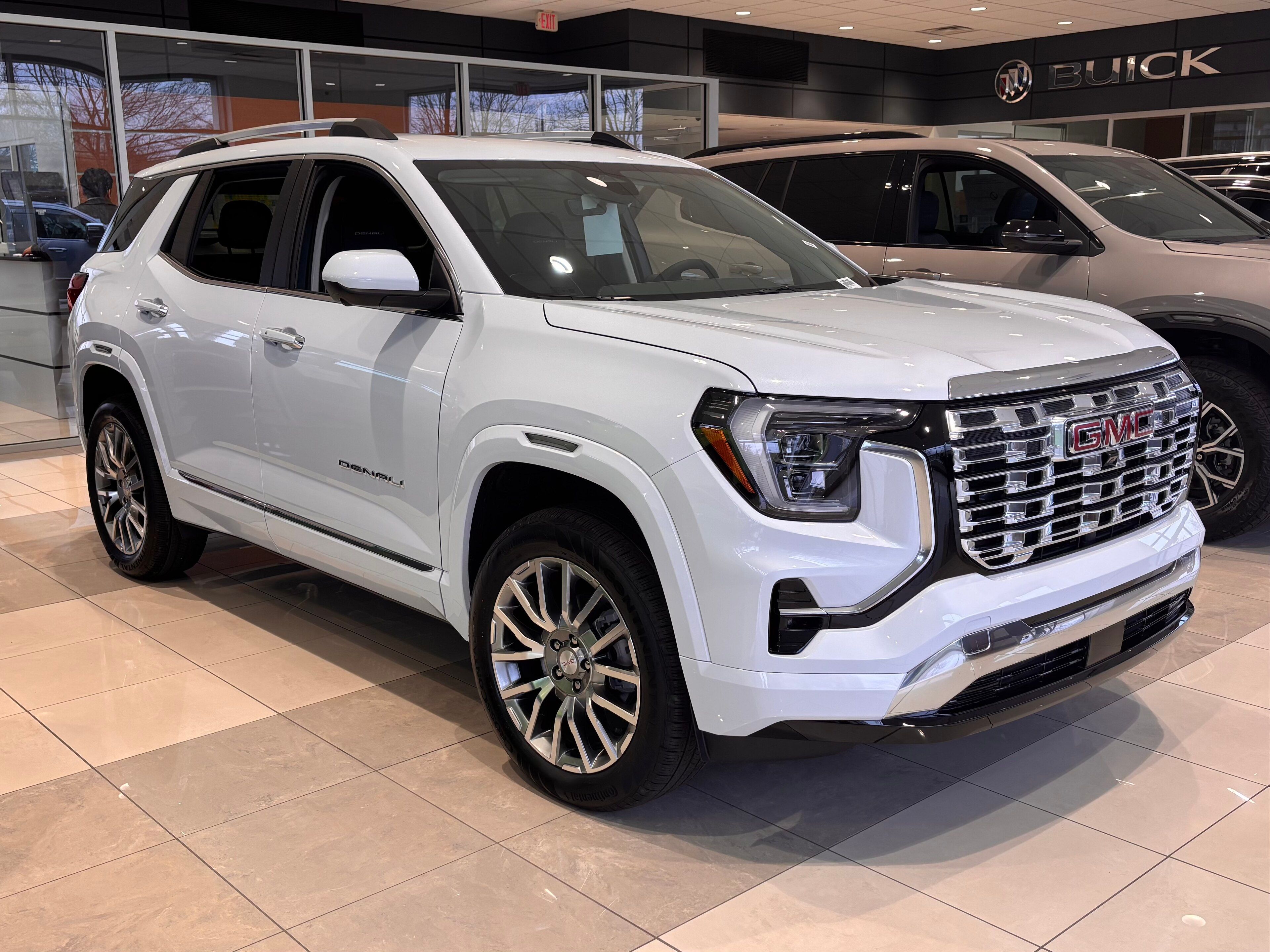 2026 GMC Terrain Denali AWD third-generation compact crossover, front three-quarter view
