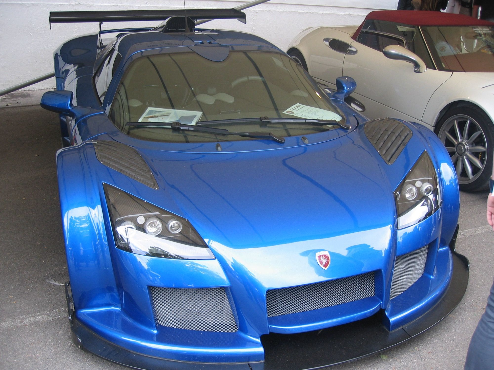 Red Gumpert Apollo at the 2008 Goodwood Festival of Speed, front view