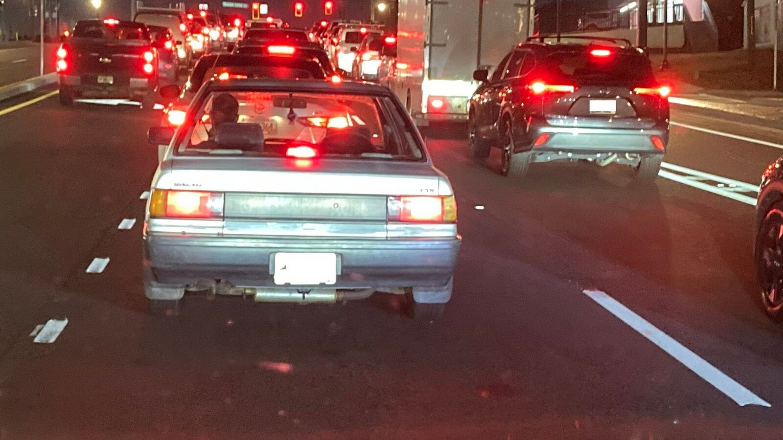 1988 Honda Civic — white hatchback, front three-quarter view