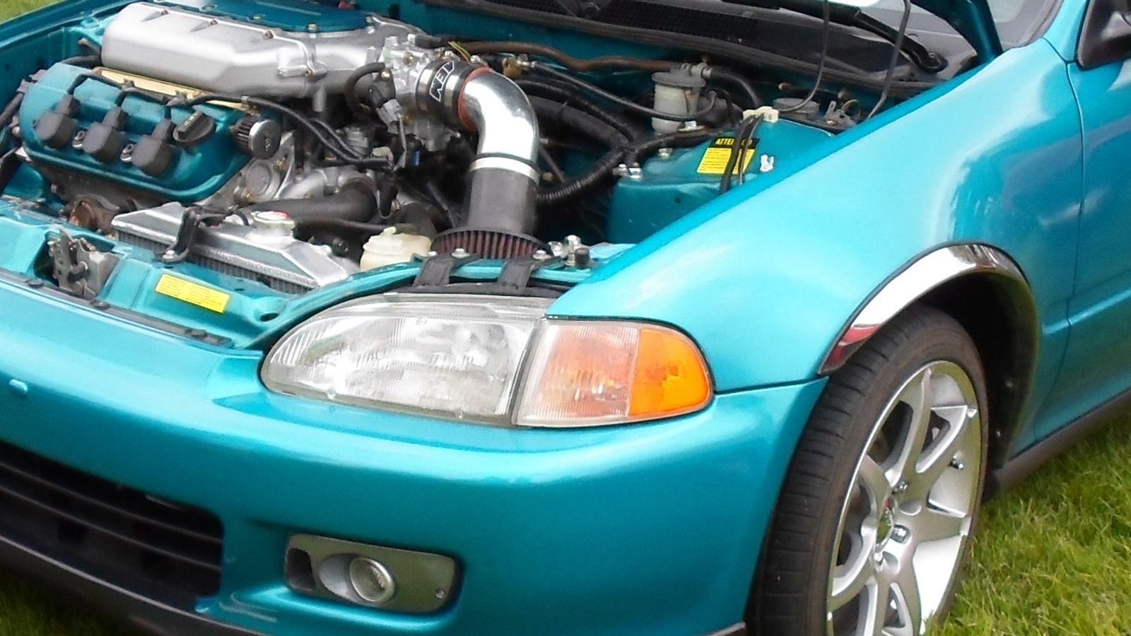 1992 Honda Civic — silver hatchback, front three-quarter view