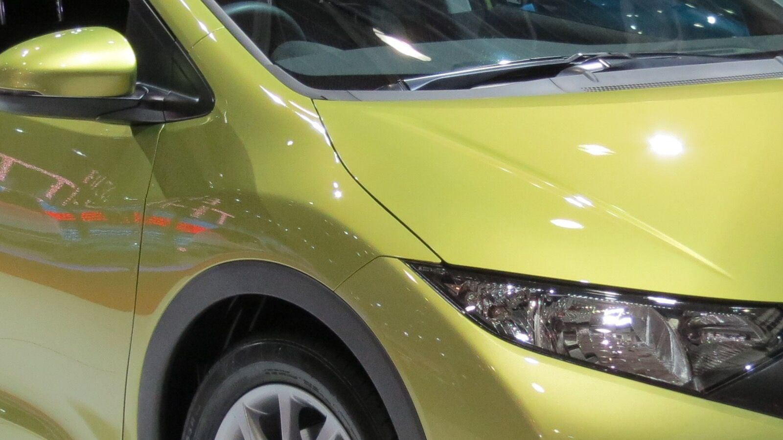 2012 Honda Civic, FB/FG ninth generation — white hatchback, front three-quarter view