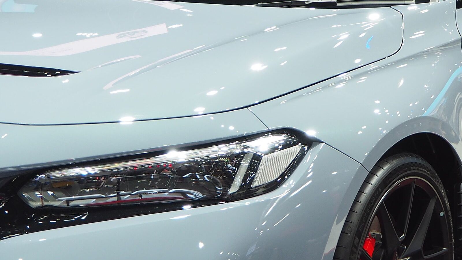 2022 Honda Civic — red Type R, front three-quarter view
