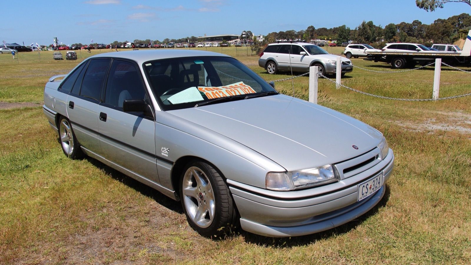 Silver HSV VN ClubSport sedan, front three-quarter view
