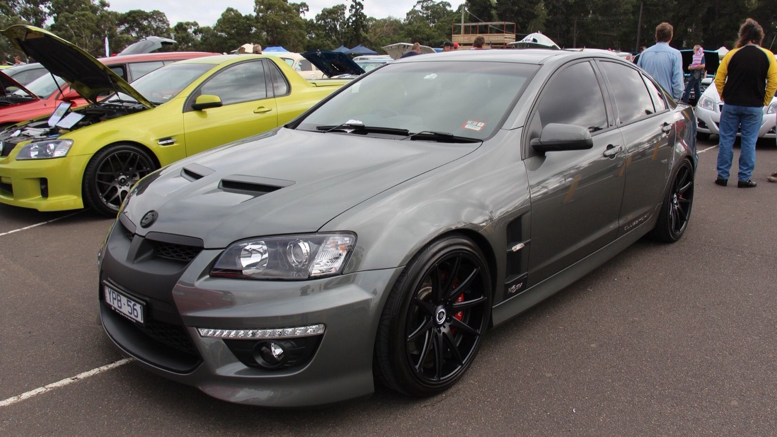 Grey 2010 Holden VE HSV ClubSport sedan, front three-quarter view
