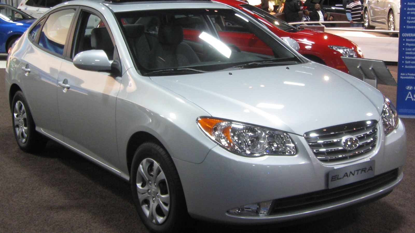 2010 Hyundai Elantra — sedan, front three-quarter view
