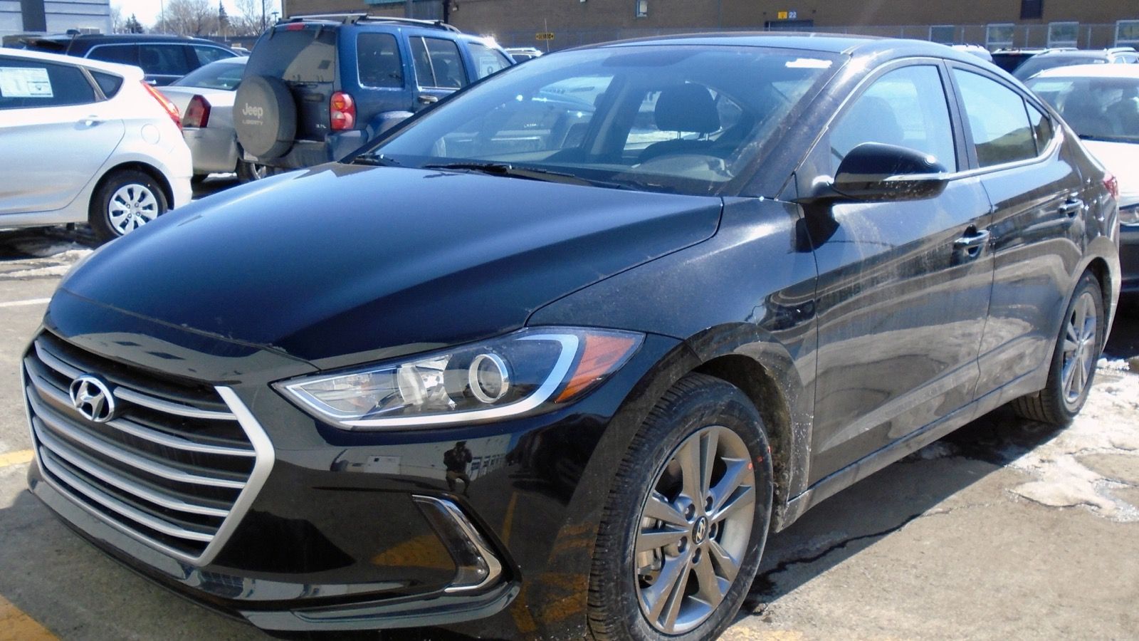 Sixth-generation Hyundai Elantra (AD) — US-market sedan, front three-quarter view