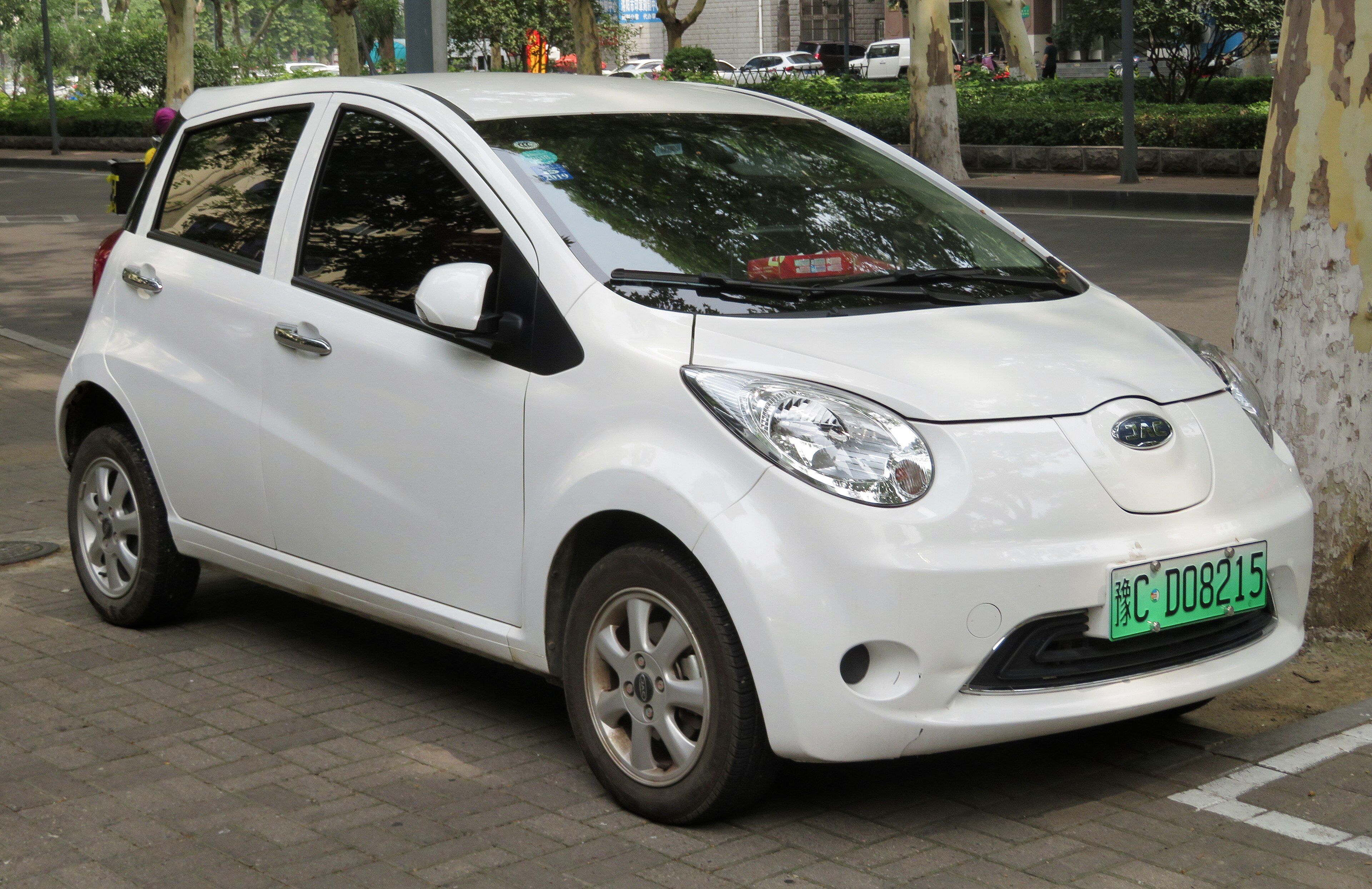 2018 JAC iEV6E electric city car, front view