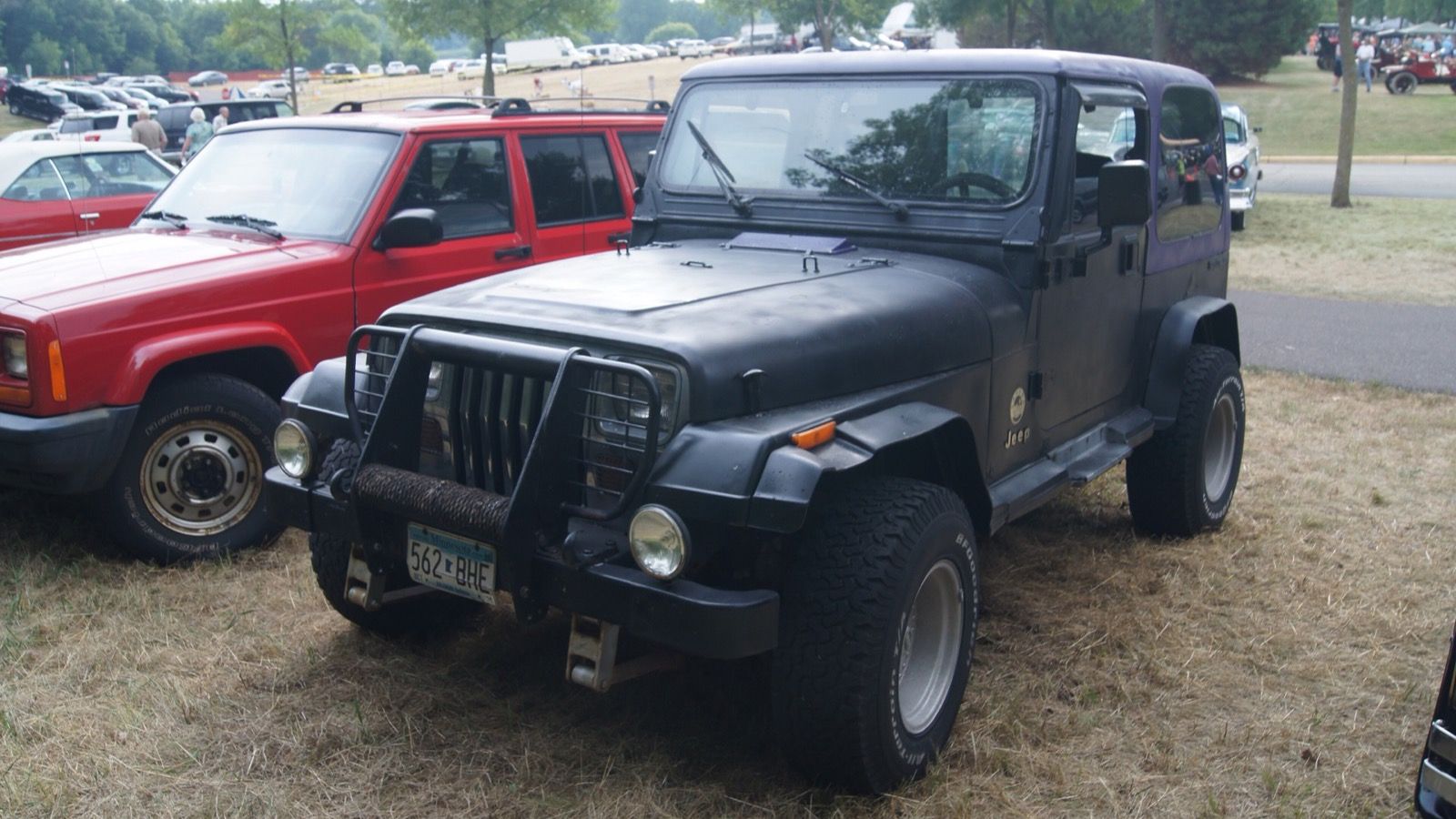 1988 Jeep Wrangler YJ, front three-quarter view