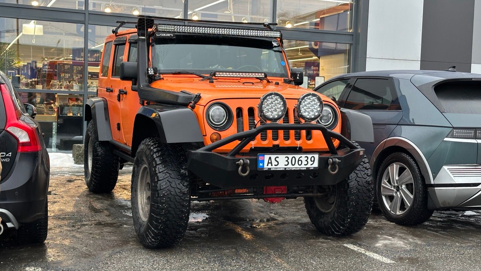 2012 Jeep Wrangler JK, front three-quarter view