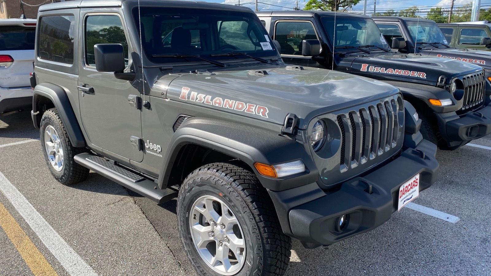 2021 Jeep Wrangler JL two-door Islander, front three-quarter view