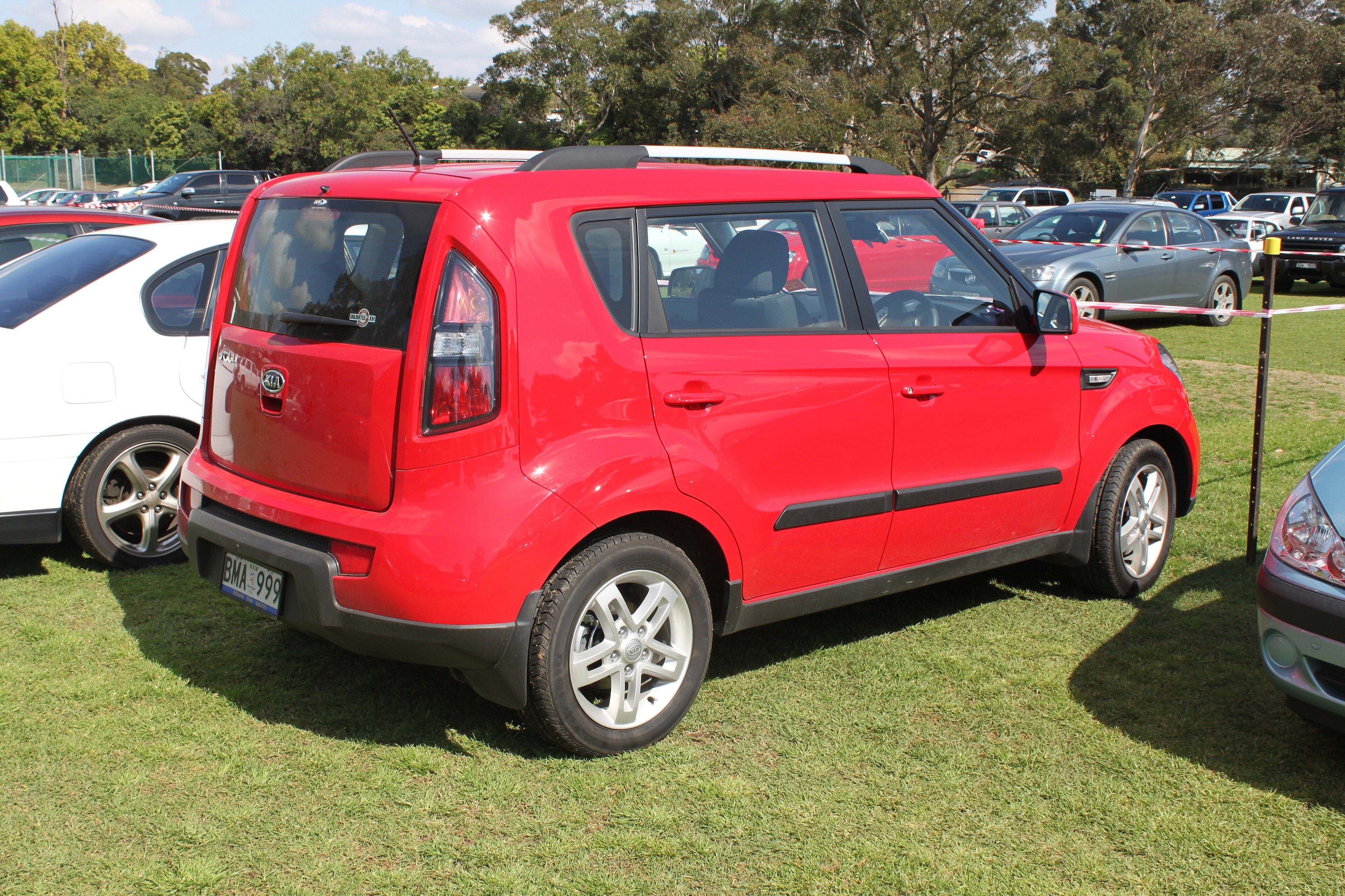 2011 Kia Soul + boxy hatchback, front three-quarter view