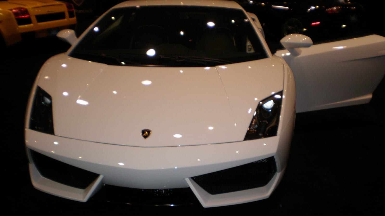 White 2009 Lamborghini Gallardo LP560-4, front three-quarter view