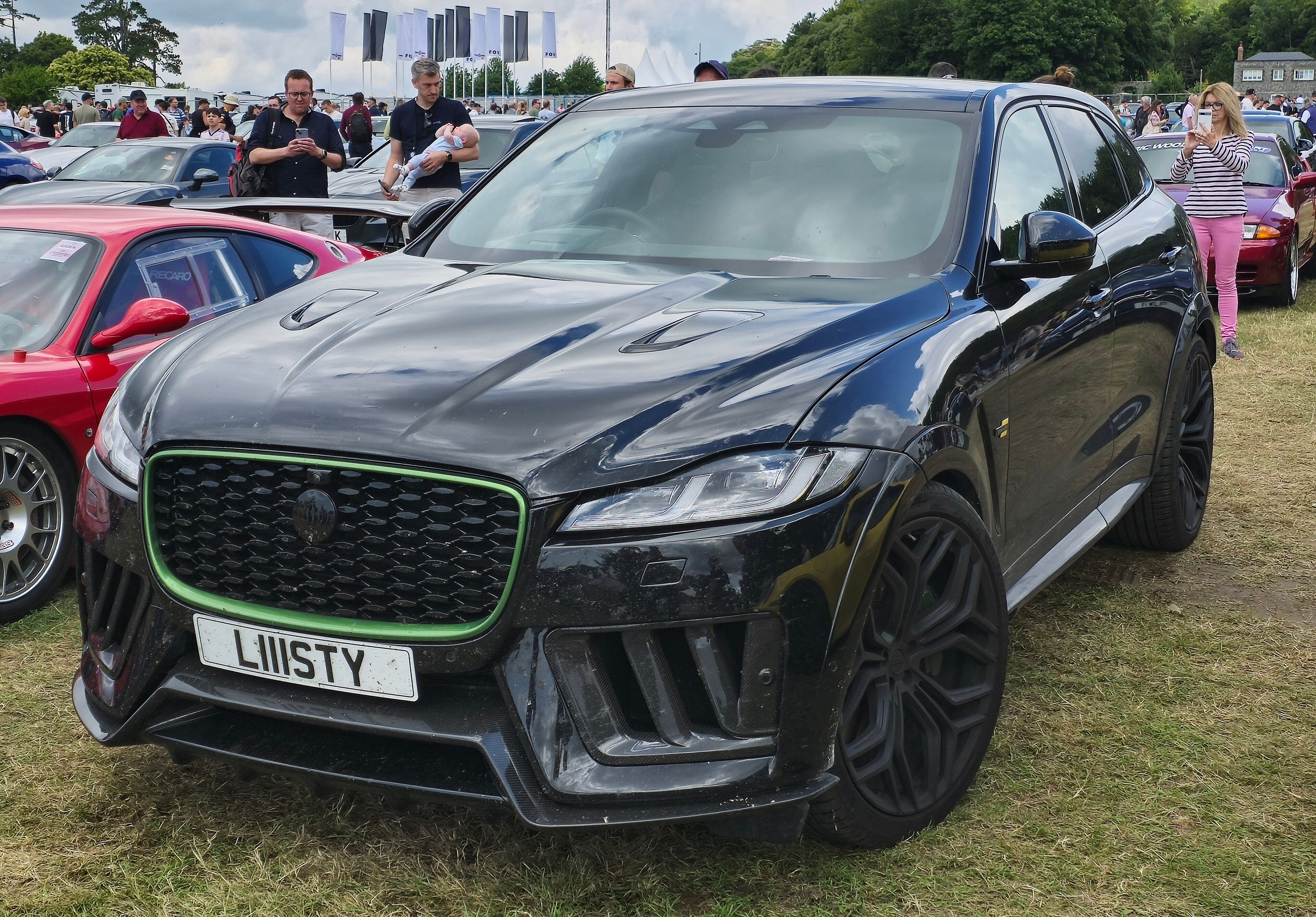 Black Lister Stealth performance SUV, front three-quarter view