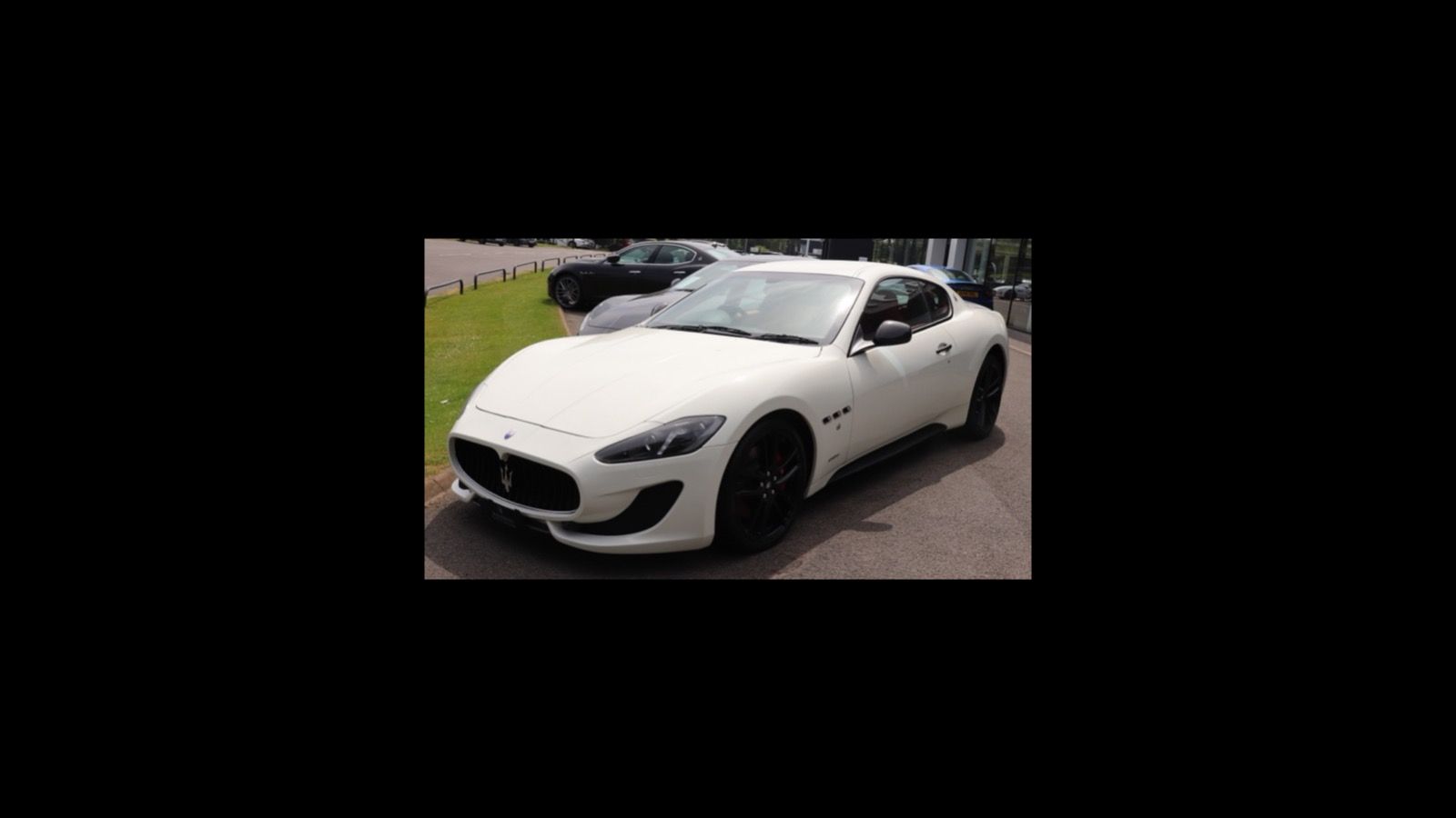 White 2017 Maserati GranTurismo MC Stradale coupe, front three-quarter view