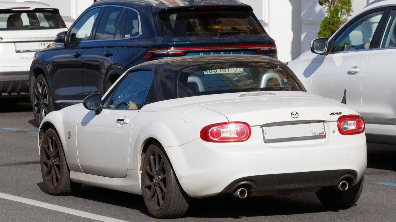 2025 Mazda MX-5 Miata, ND fourth generation — silver roadster, front three-quarter view