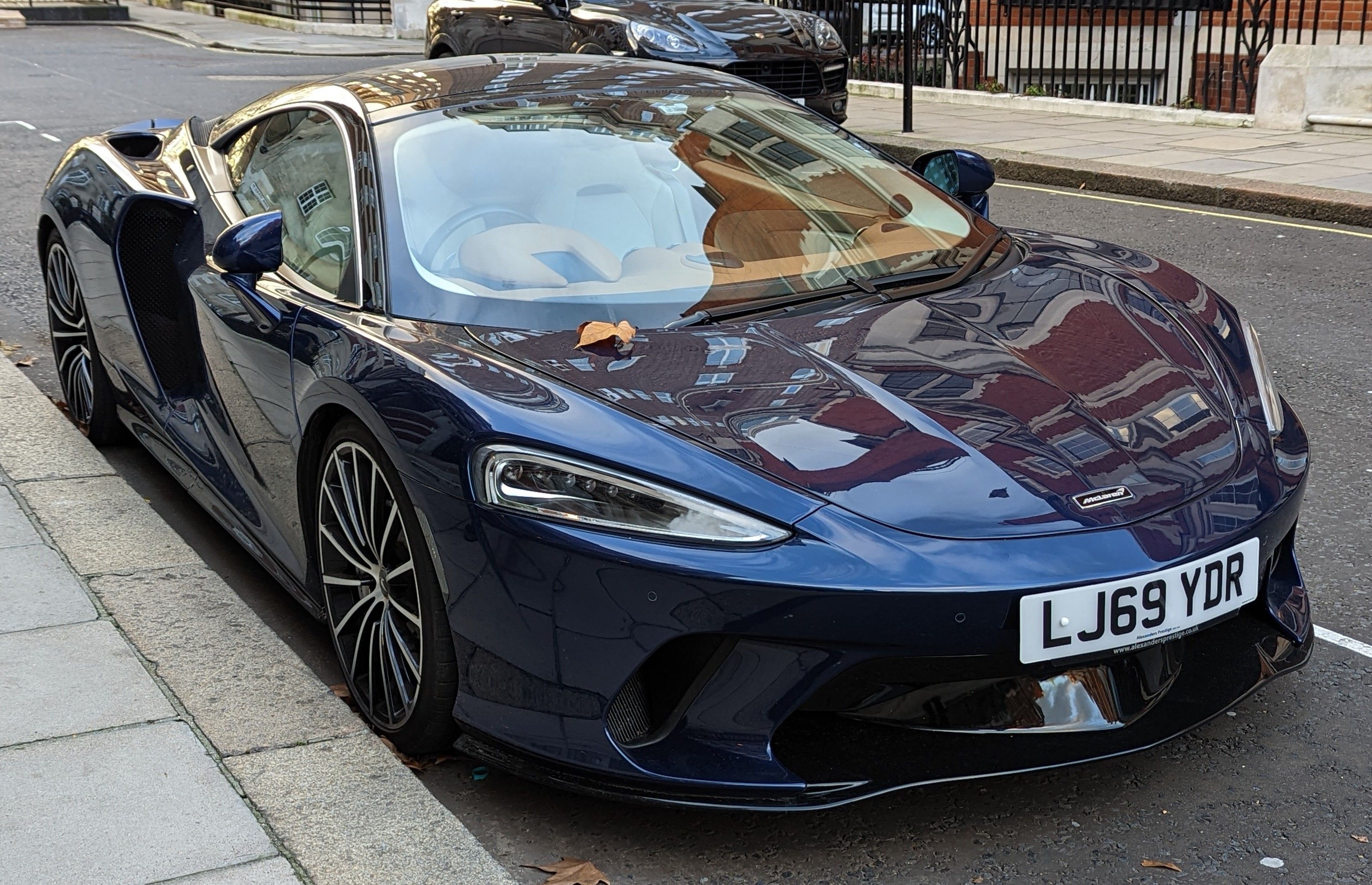 McLaren GT grand tourer, front three-quarter view