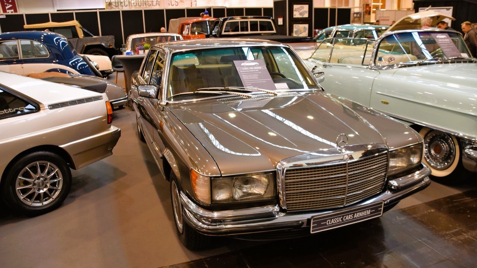 1976 Mercedes-Benz S-Class (W116) — sedan, front three-quarter view