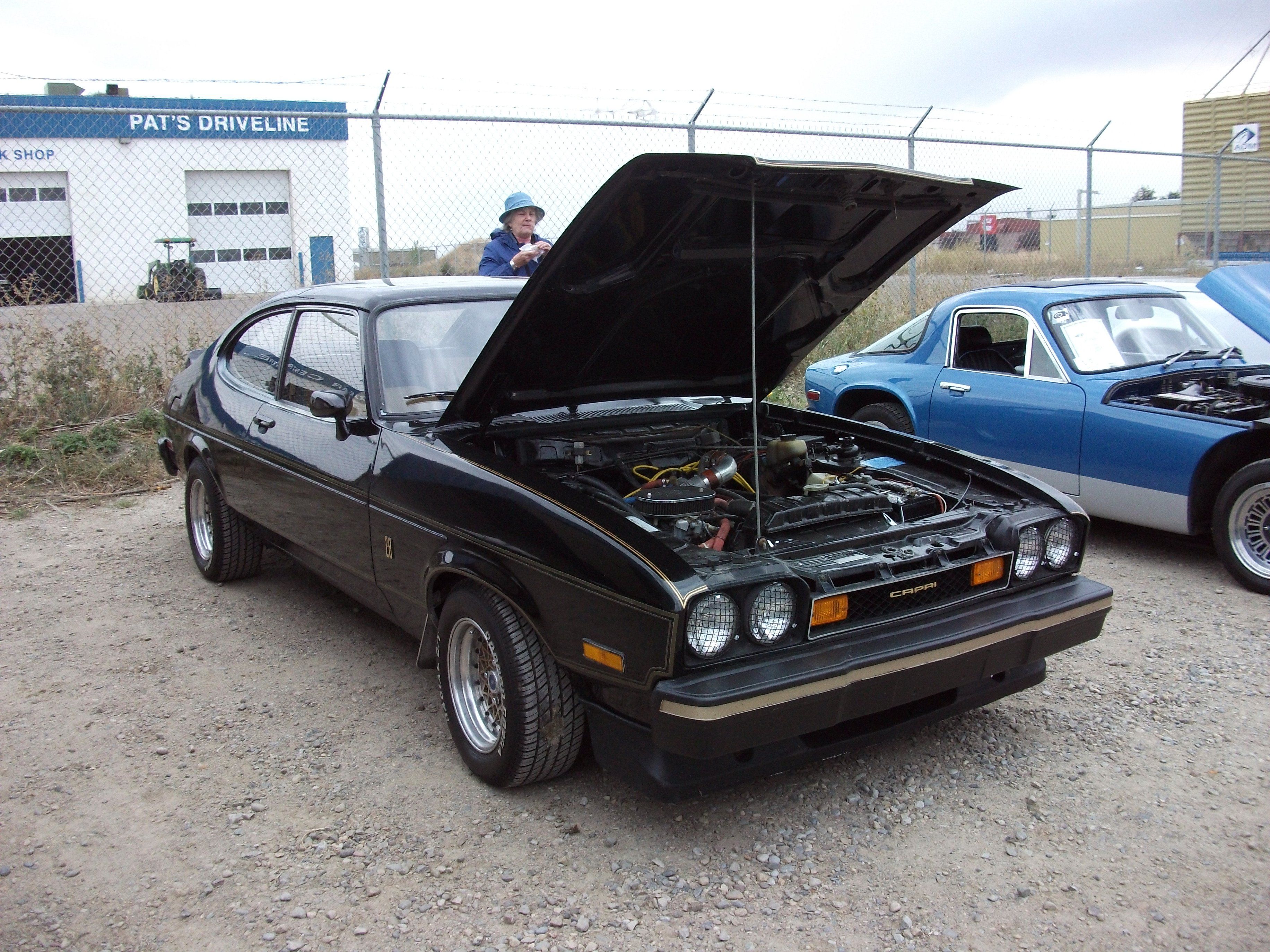 1976 Mercury Capri II Black Cat edition, front three-quarter view