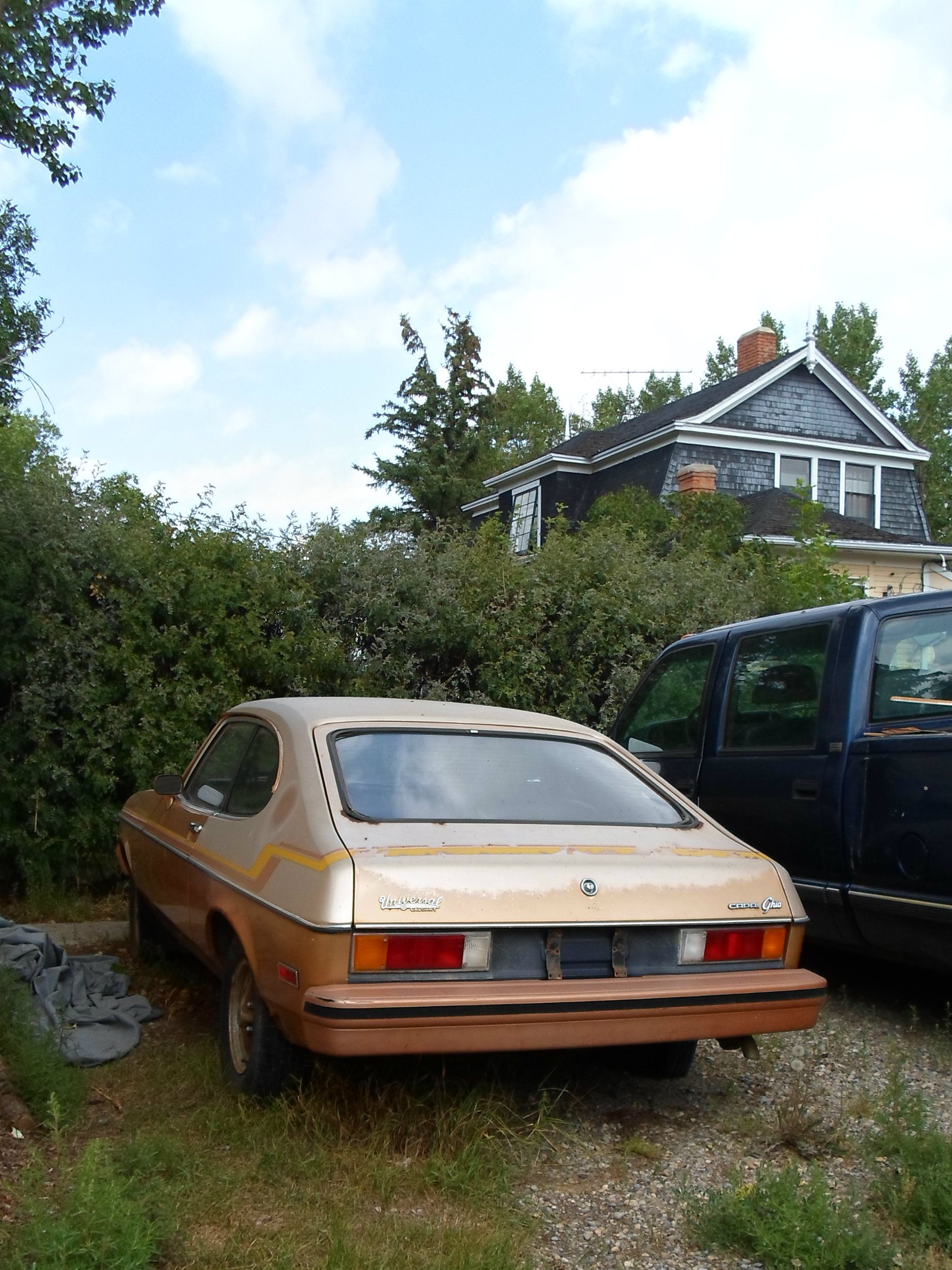 1977 Mercury Capri Ghia, front three-quarter view