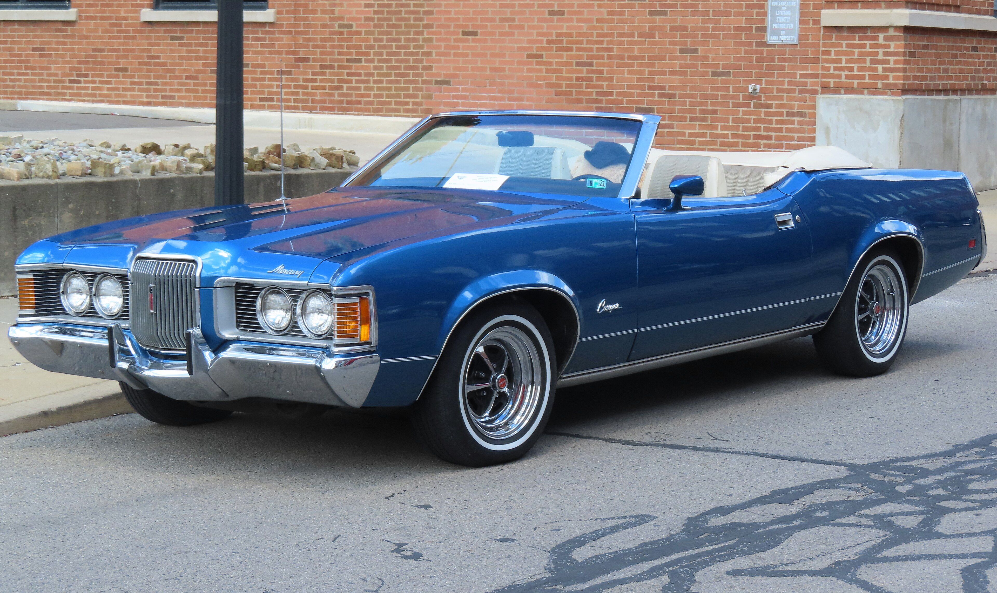 1972 Mercury Cougar convertible, front-left view