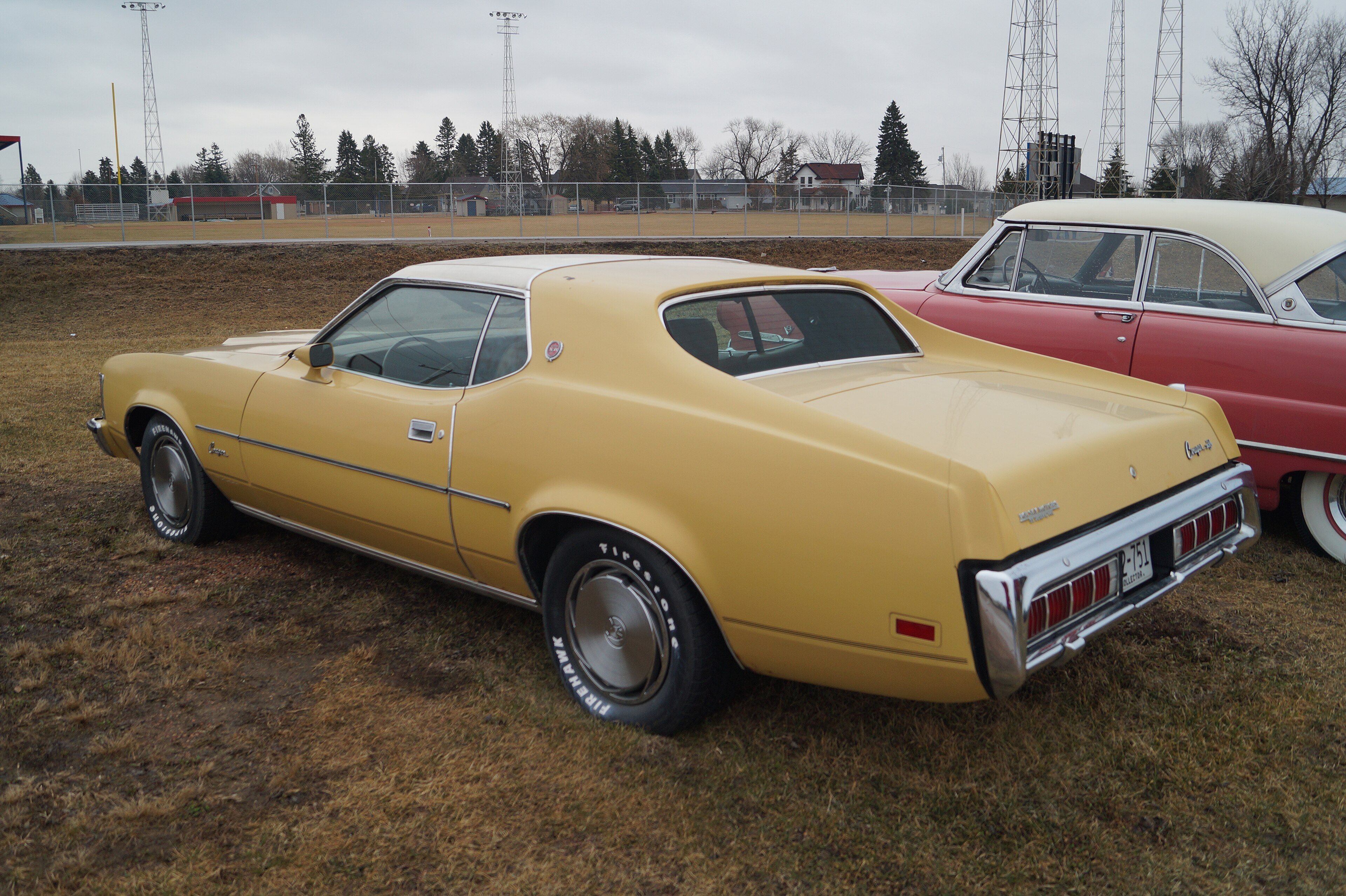 1973 Mercury Cougar XR7, front three-quarter view