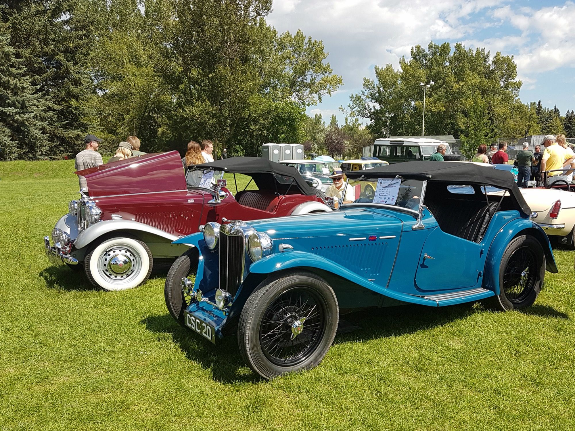 1938 MG TA Midget roadster, front three-quarter view