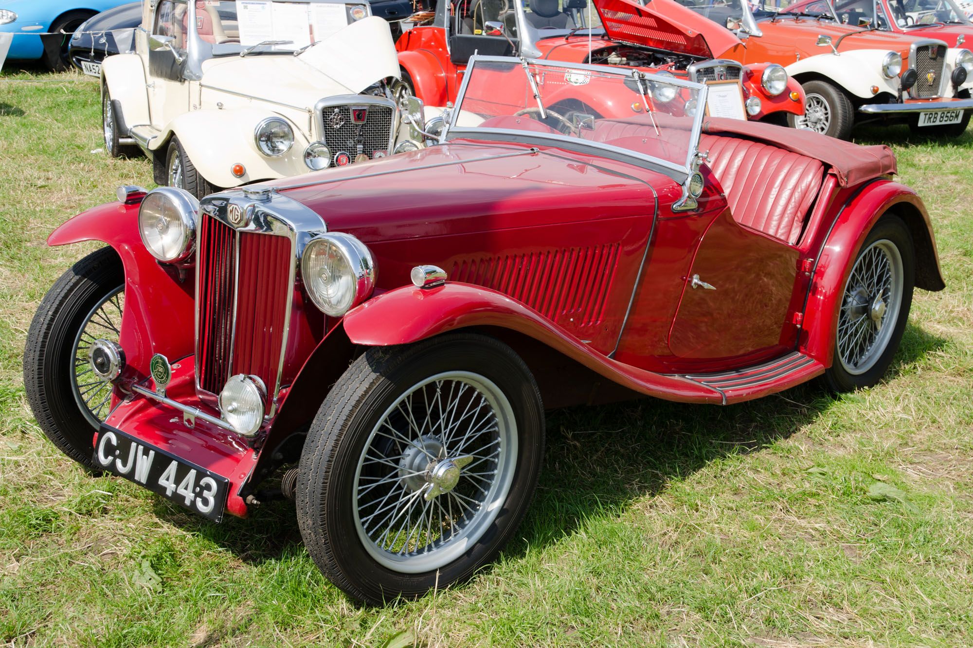 1939 MG TA Midget roadster, front three-quarter view