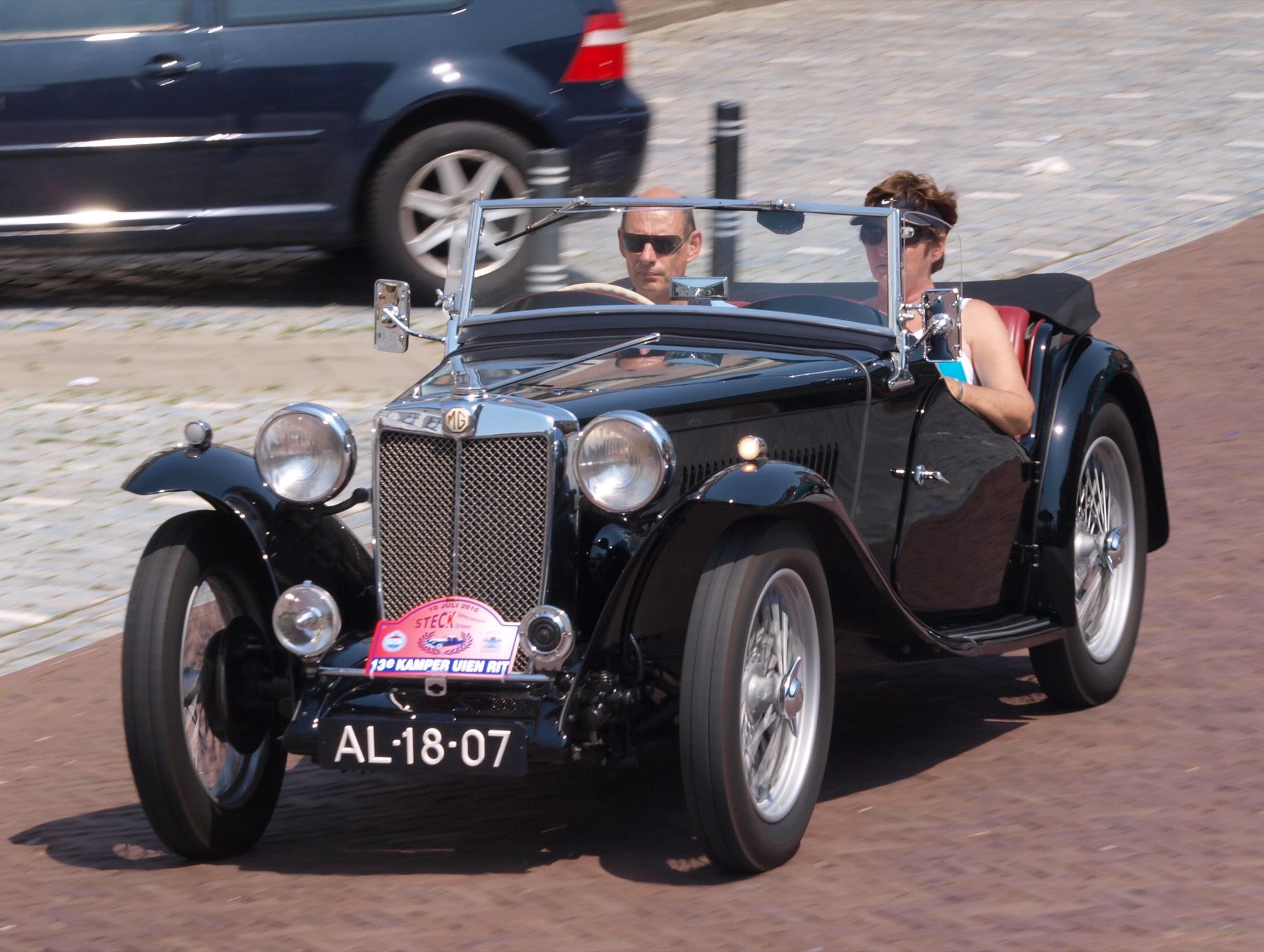 1946 MG TC roadster, front three-quarter view