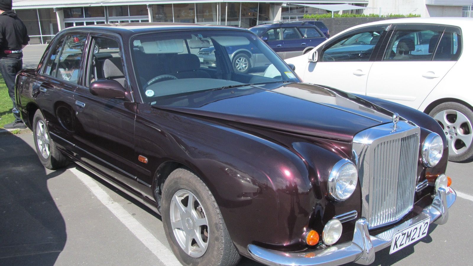1996 Mitsuoka Galue in dark maroon, front three-quarter view