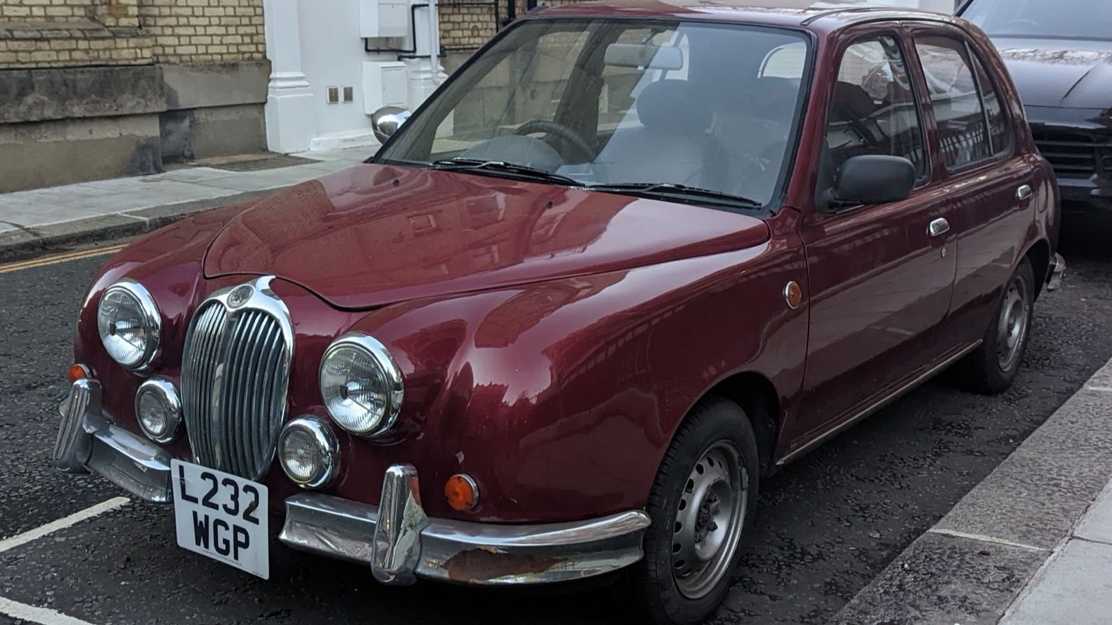 1994 Mitsuoka Viewt in dark red, front three-quarter view