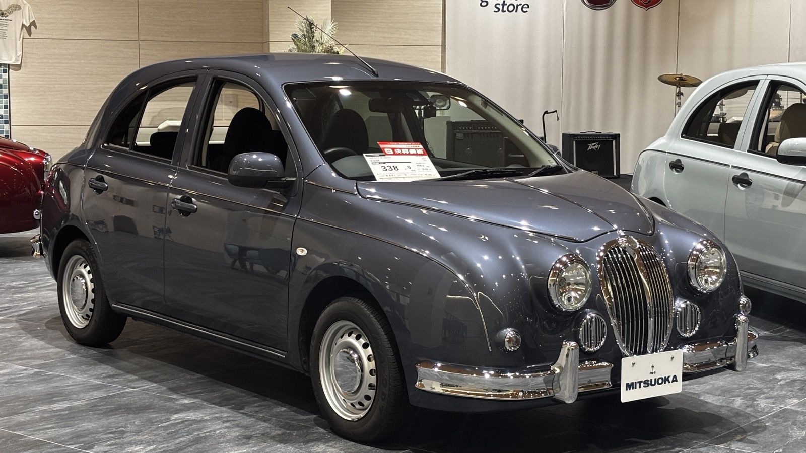 2021 Mitsuoka Viewt 12DX in grey, front three-quarter view
