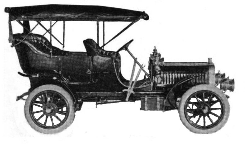 Moon Model A touring car, period photograph