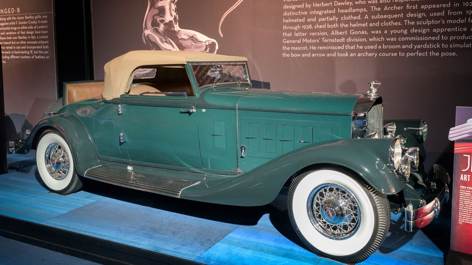 1933 Pierce-Arrow 1242 convertible coupe, front three-quarter view