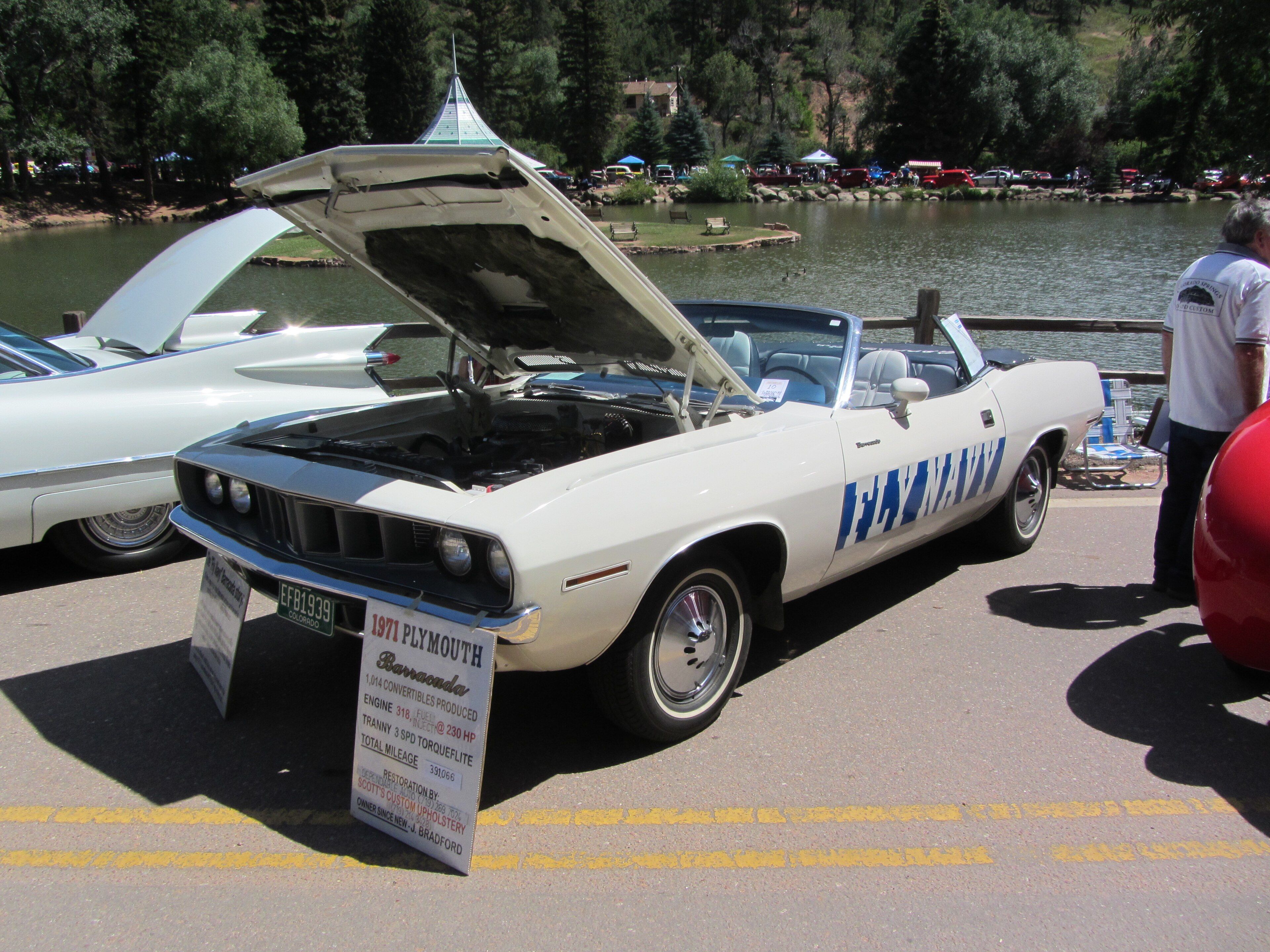 1971 Plymouth Barracuda, front three-quarter view