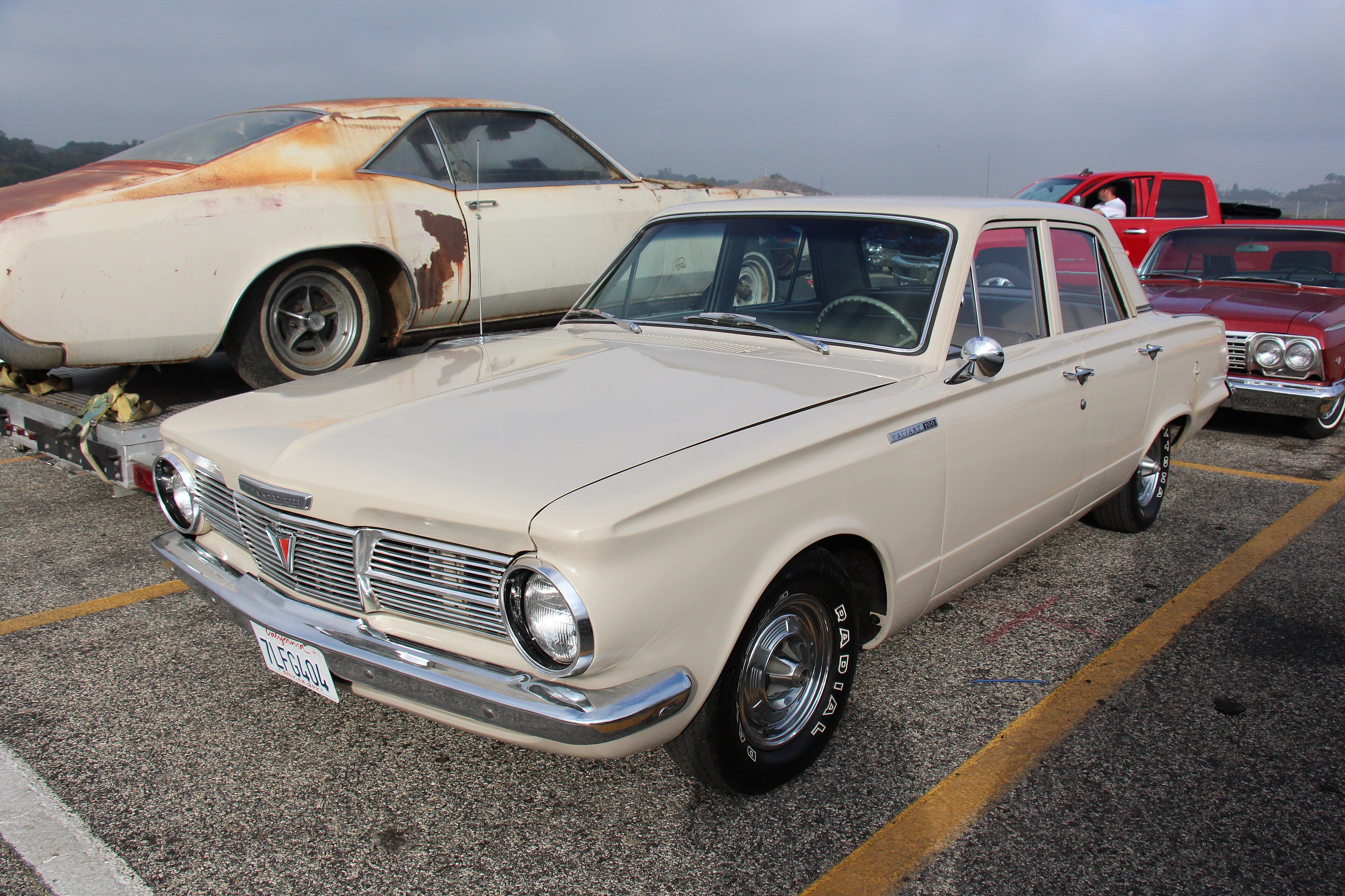 1965 Plymouth Valiant V100 sedan, front three-quarter view