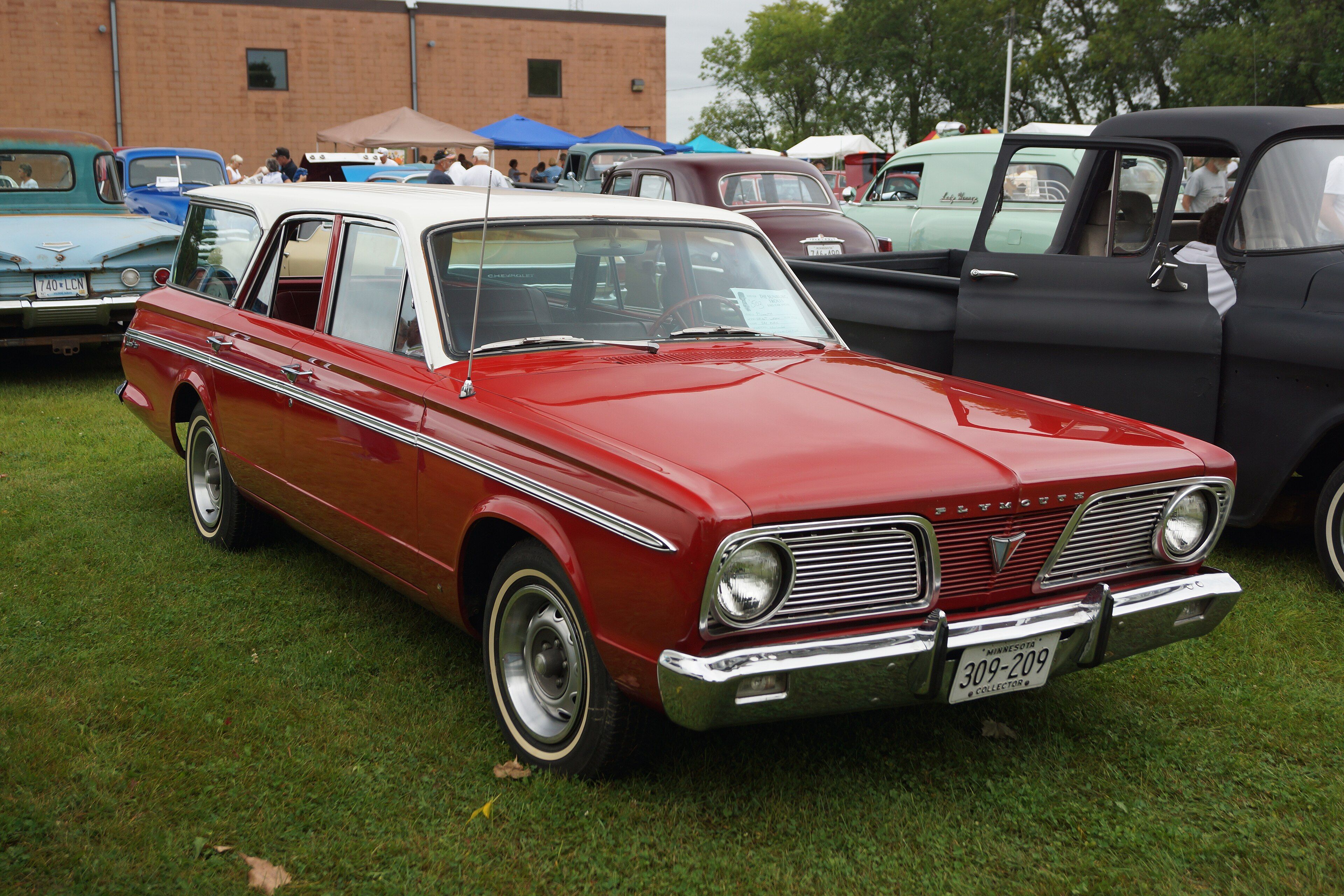 1966 Plymouth Valiant 200, front three-quarter view