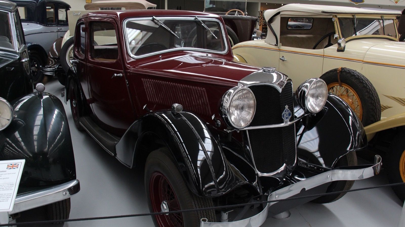 1936 Riley Nine Merlin saloon, front three-quarter view