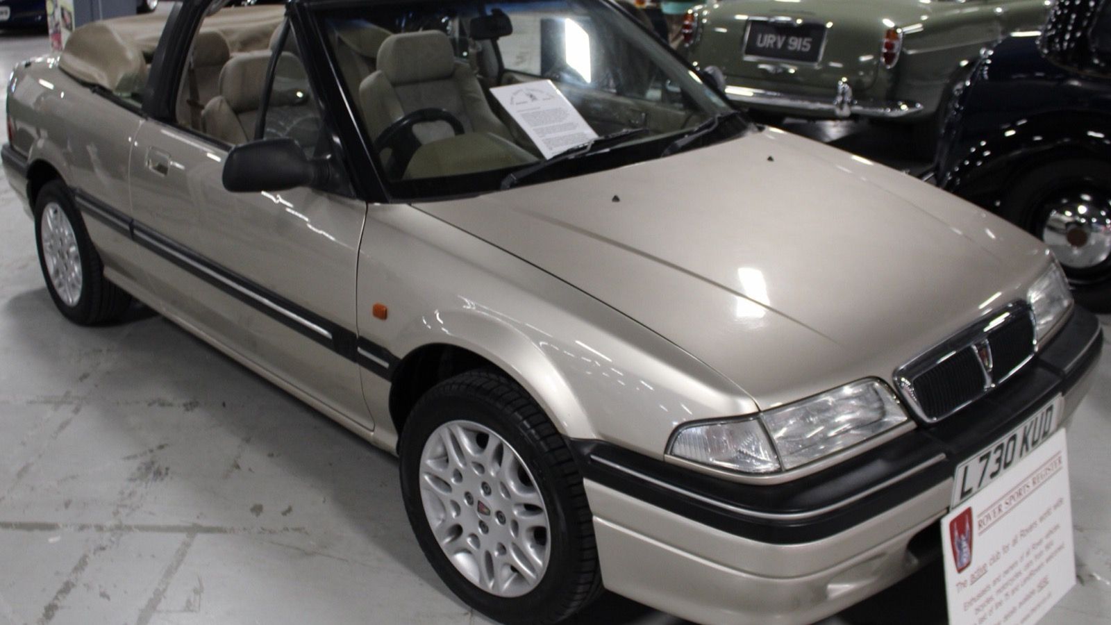 Red 1994 Rover 214 Cabriolet (R8), front three-quarter view