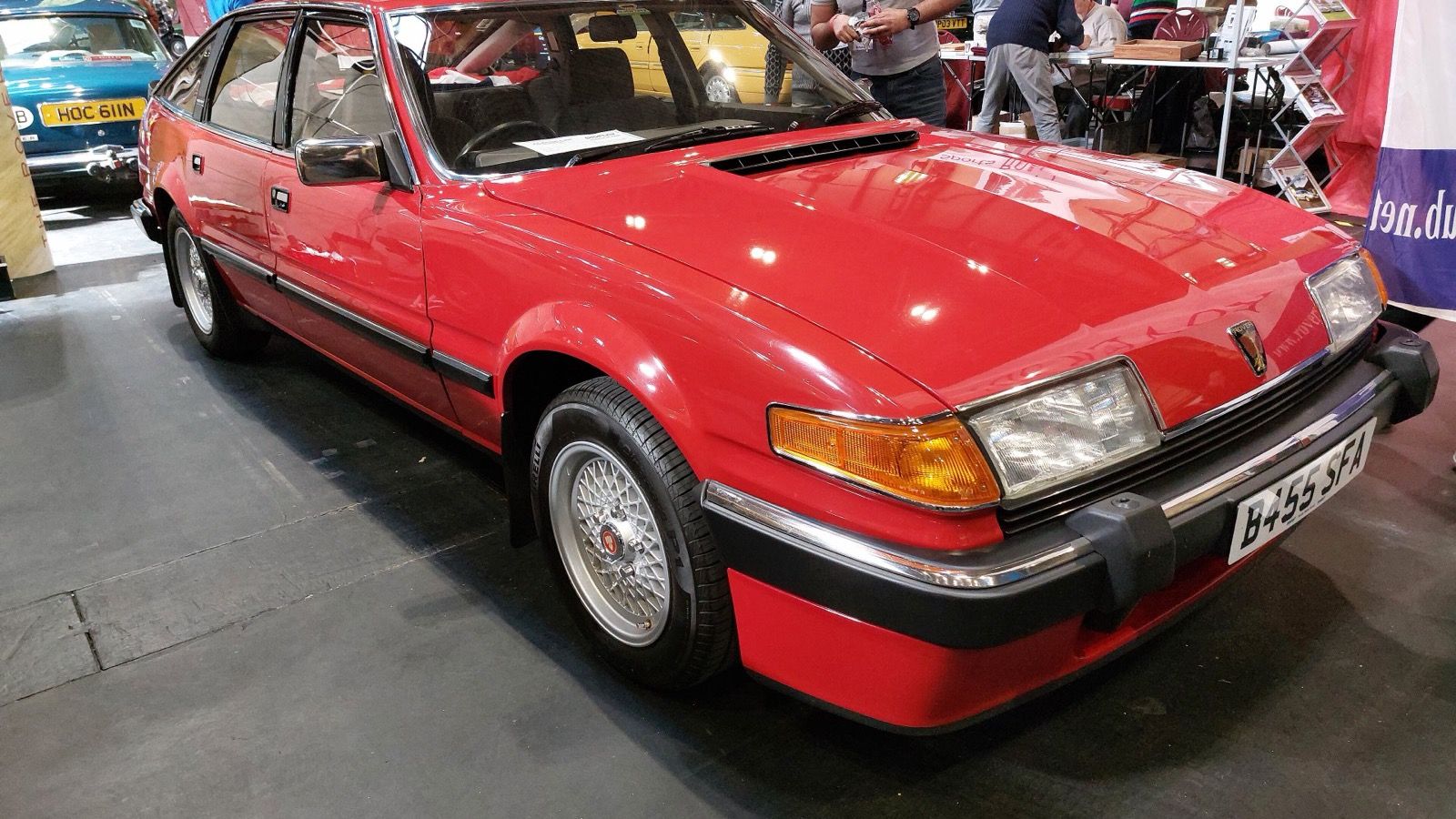 White 1985 Rover 3500 Vitesse (SD1), front three-quarter view