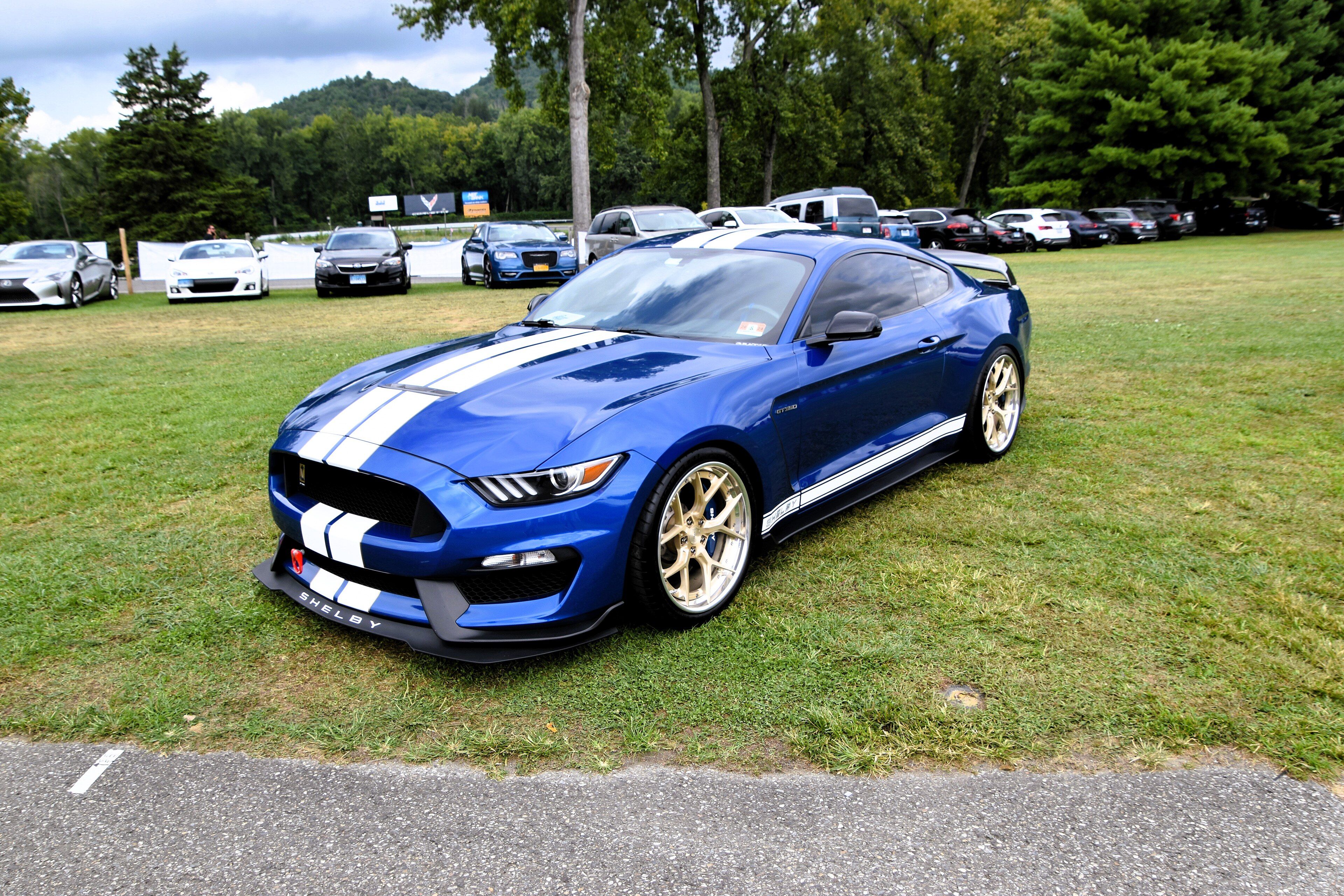 2020 Ford Mustang Shelby GT350, front three-quarter view