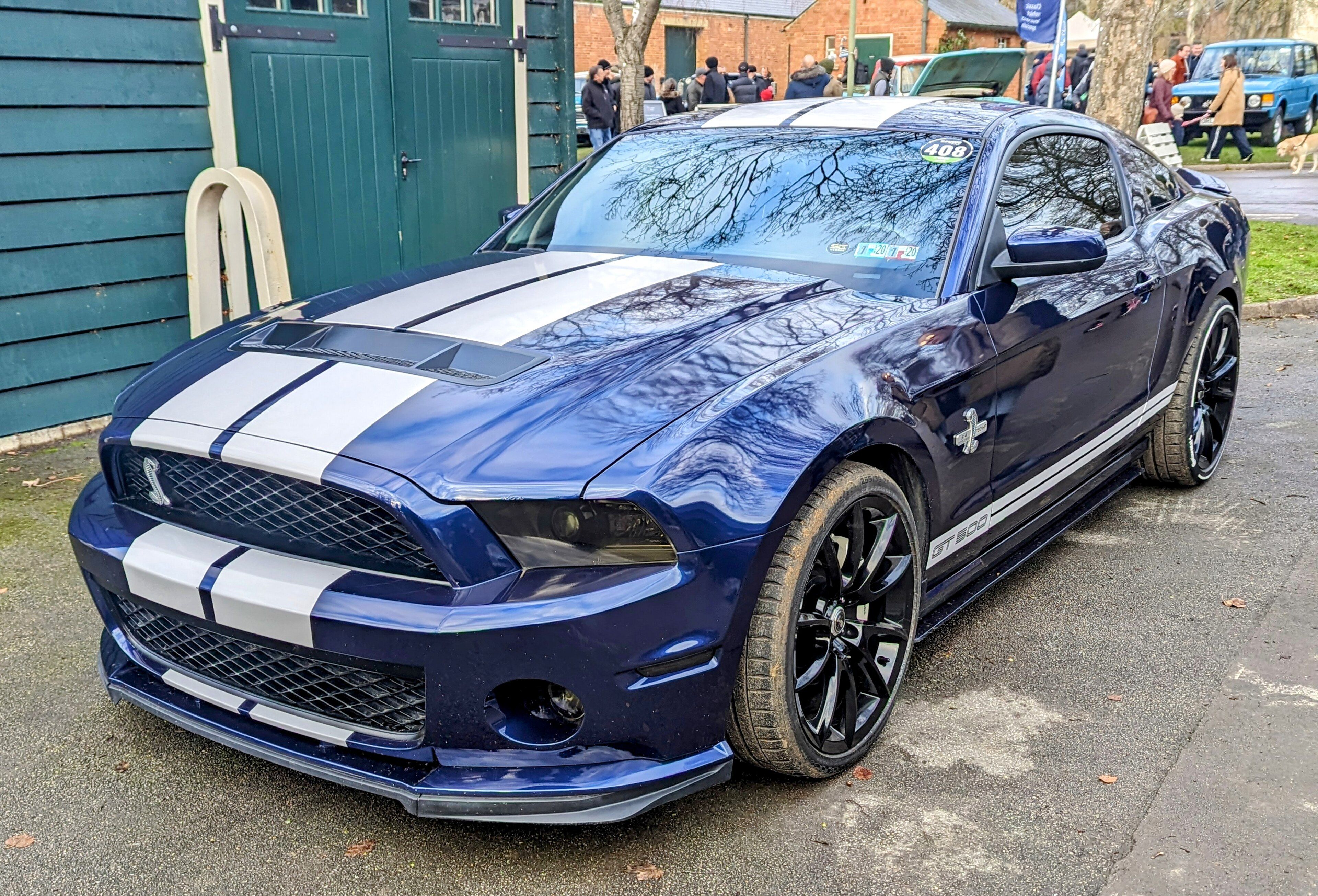 2009 Ford Mustang Shelby GT500, front three-quarter view