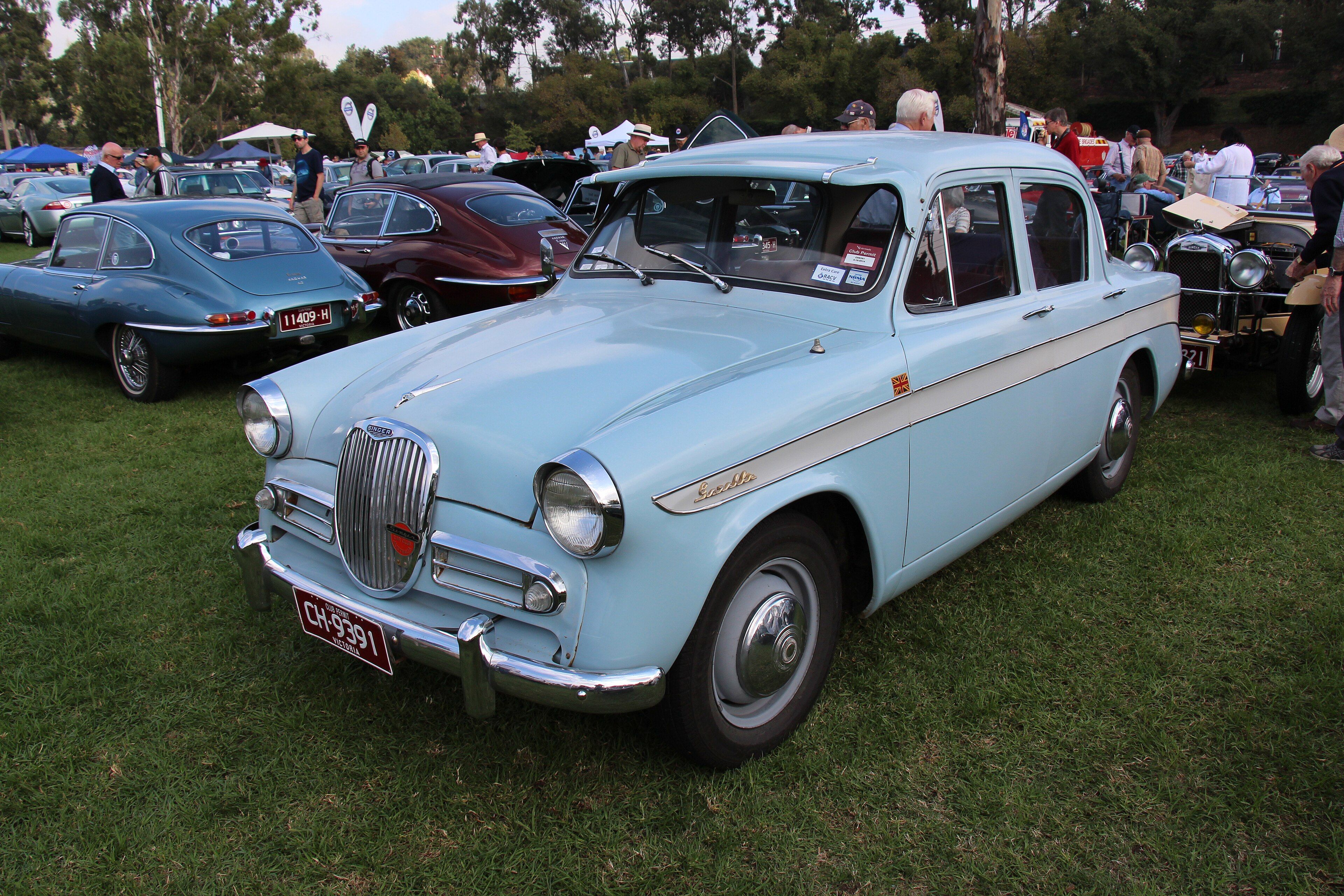 1958 Singer Gazelle Series III saloon, front three-quarter view