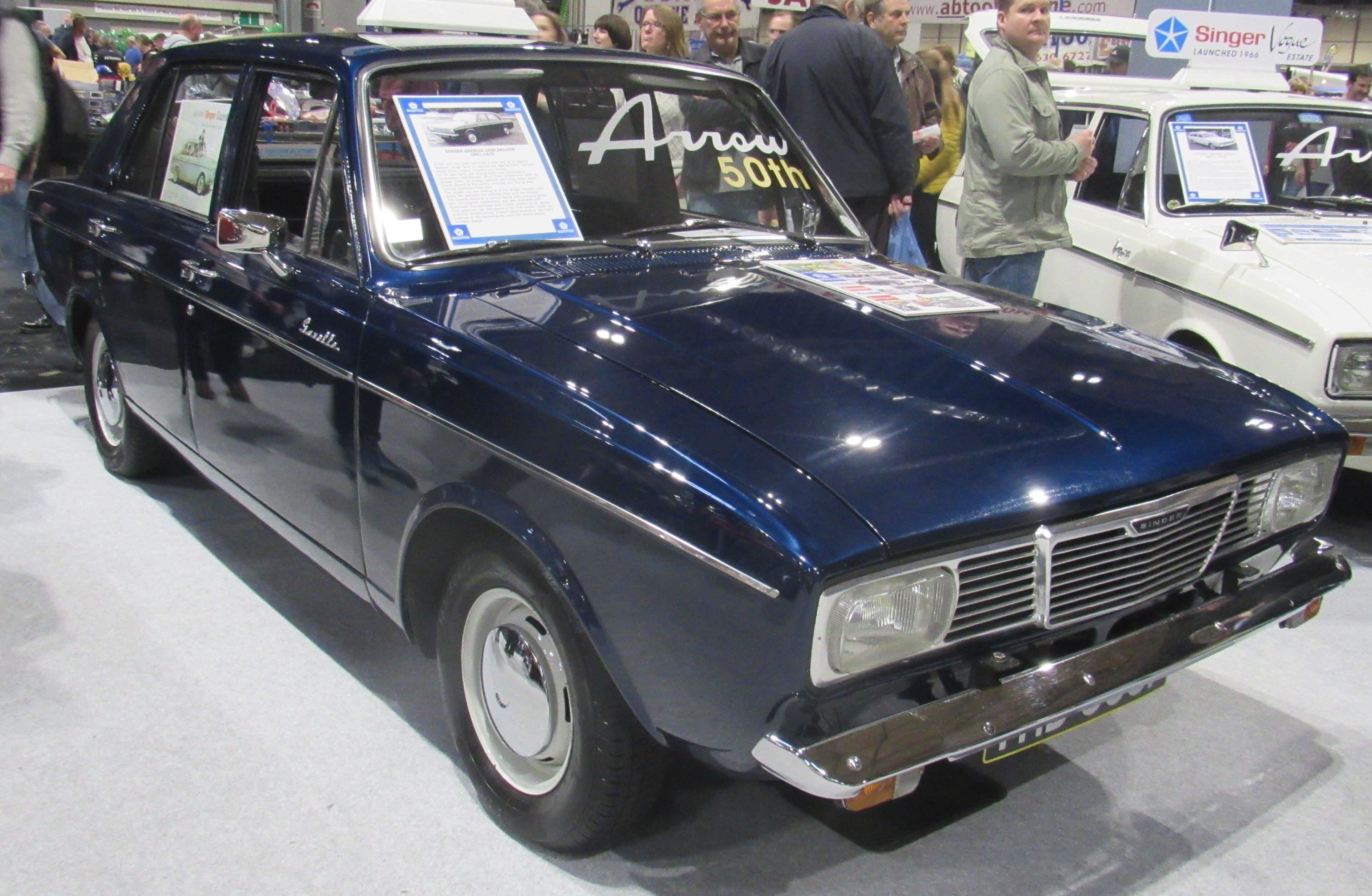 1968 Singer Gazelle Arrow-platform saloon, front three-quarter view