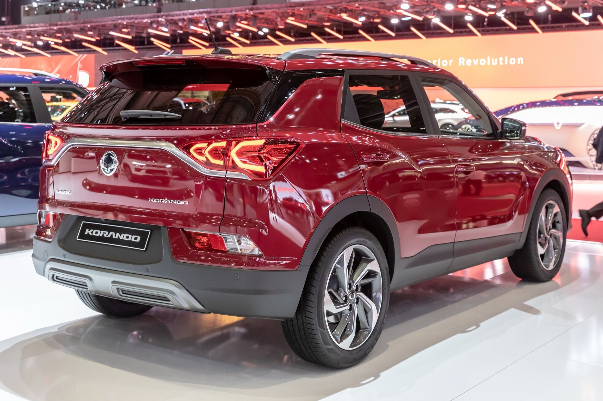 2019 SsangYong Korando at the Geneva Motor Show, front three-quarter view