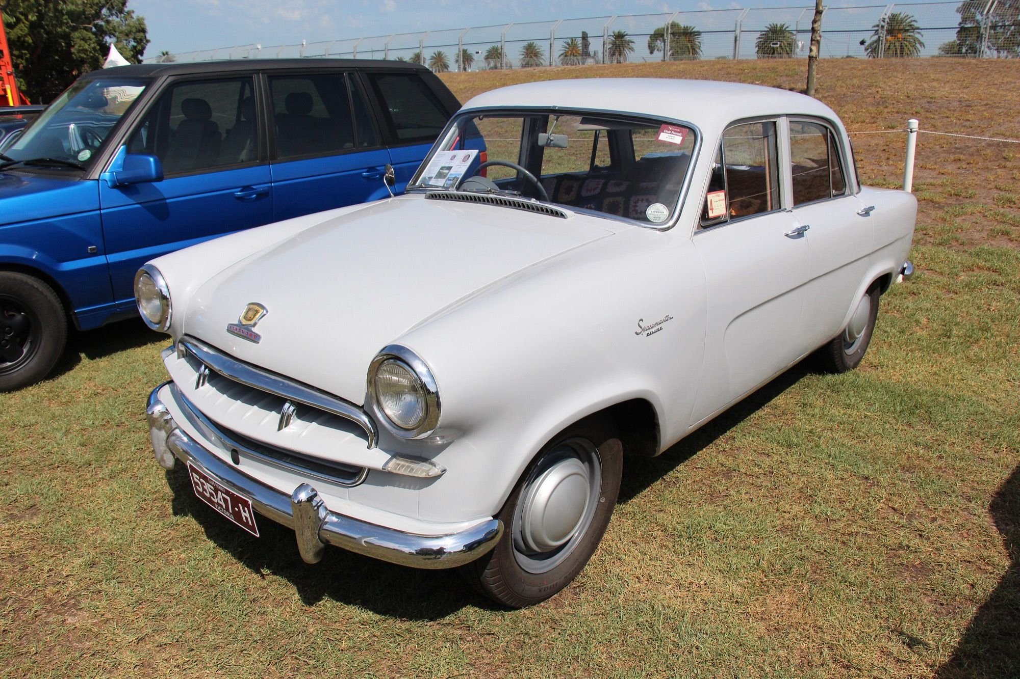 1956 Standard Vanguard Phase III Spacemaster saloon, front three-quarter view