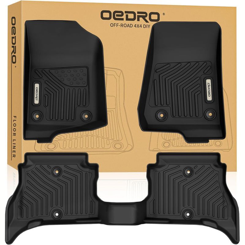 All-weather floor liners for Jeep Wrangler